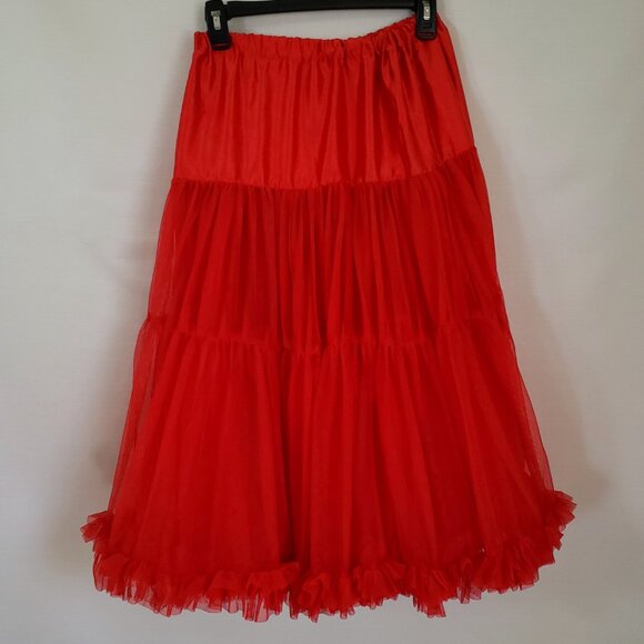 Women Girl Lolita Petticoat Crinoline Underskirt Long Tutu Skirt Cosplay Fashion - Picture 6 of 6